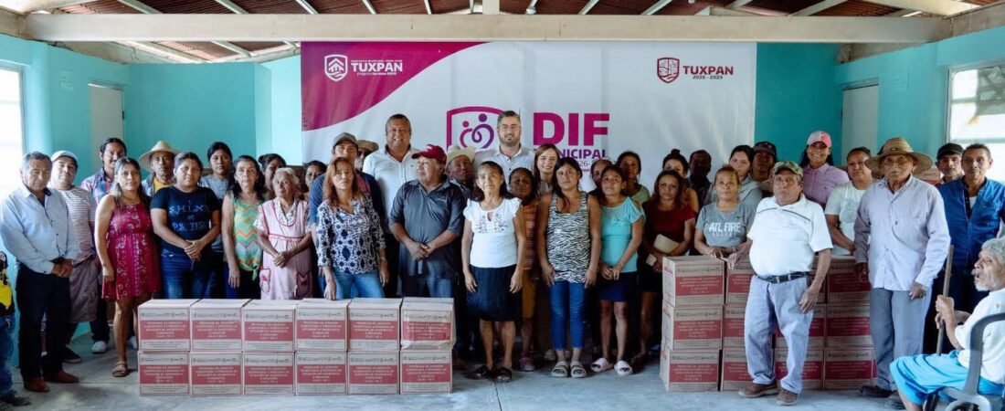 Apoyos alimentarios llegan a comunidades alejadas de Tuxpan